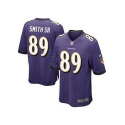 Cheap Steve Smith SR Ravens Jersey From China #89 Purple Game