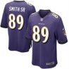 Cheap Steve Smith SR Ravens Jersey From China #89 Purple Game