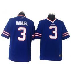 Cheap EJ Manuel Bills Jersey From China #3 Blue Game