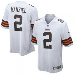 Cheap Johnny Manziel Browns Jersey From China #2 White Game