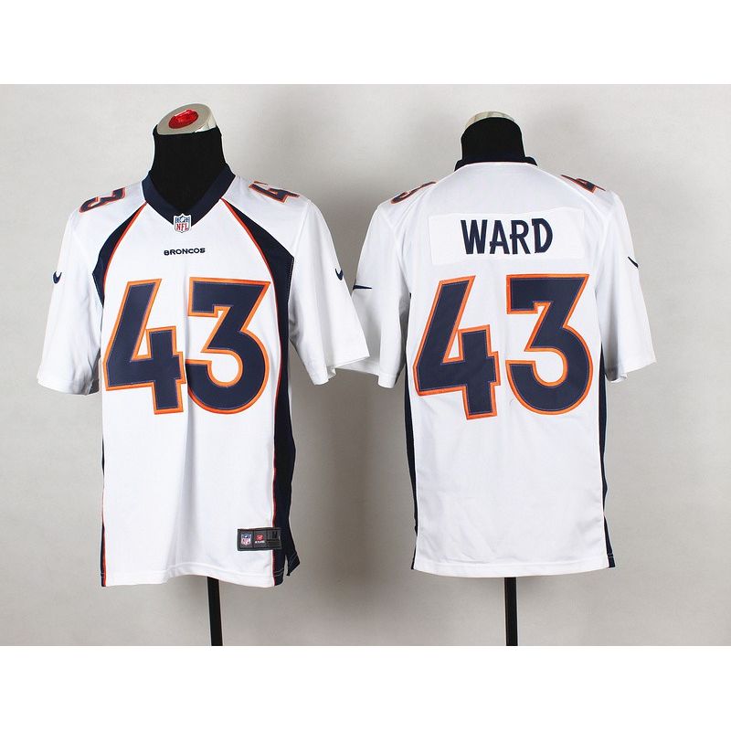 Cheap TJ Ward Broncos Jersey From China #43 White Game Cheap TJ Ward Broncos Jersey From China #43 White Game