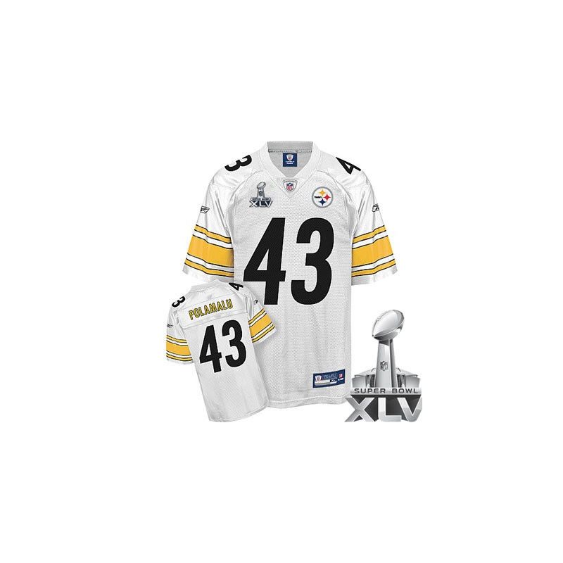 Cheap Troy Polamalu Steelers Jersey #43 White 2011 Super Bowl XLV From China Cheap Troy Polamalu Steelers Jersey #43 White 2011 Super Bowl XLV From China