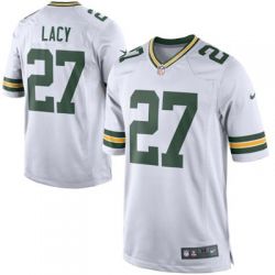 Cheap Eddie Lacy Packers Jersey From China #27 White Game