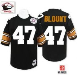 Cheap Mel Blount Steelers Jersey #47 Black Throwback From China