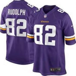 Cheap Kyle Rudolph Vikings Jersey From China #82 Purple Game