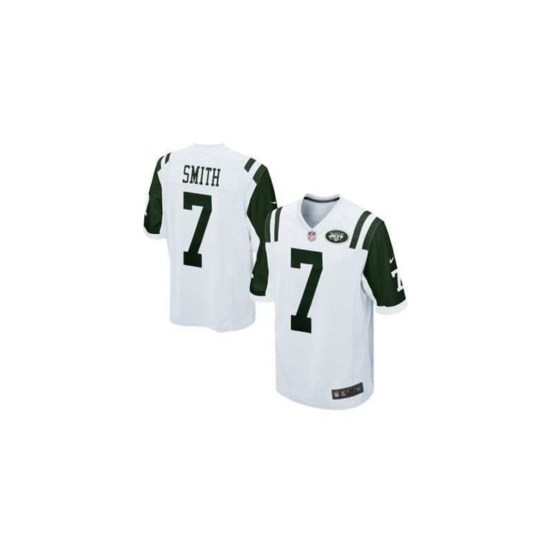 Cheap Geno Smith Jets Jersey From China #7 White Game