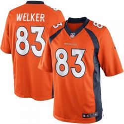 Cheap Wes Welker Broncos Jersey From China #83 Orange Limited