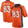 Cheap Wes Welker Broncos Jersey From China #83 Orange Limited