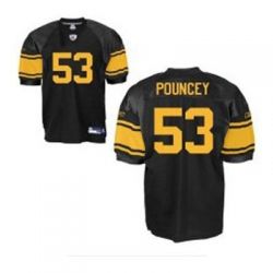 Cheap Maurkice Pouncey Steelers Jersey #53 Black Yellow number From China