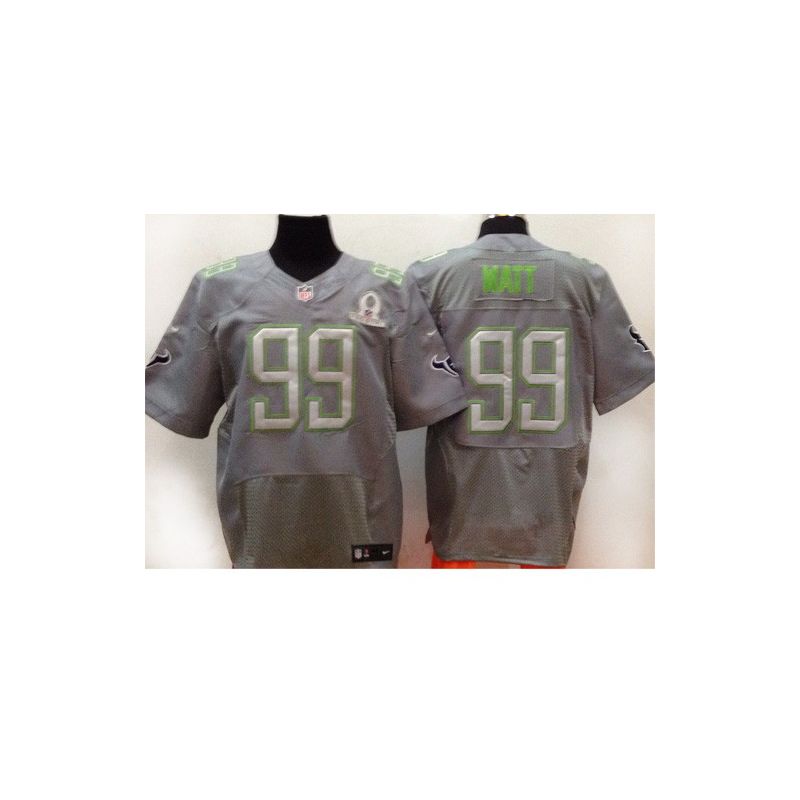 Cheap JJ Watt Texans Jersey From China #99 Grey All-Star Elite