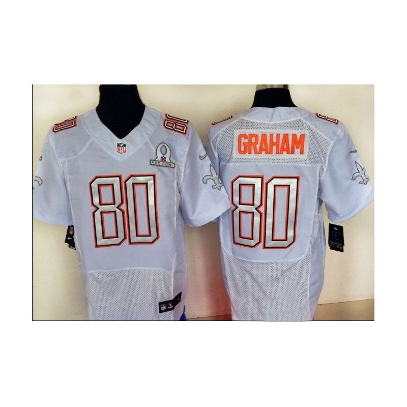 Cheap Jimmy Graham Saints Jersey From China #80 White All-Star Elite Cheap Jimmy Graham Saints Jersey From China #80 White All-Star Elite