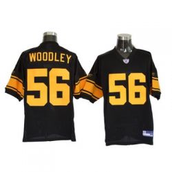 Cheap Lamarr Woodley Steelers Jersey #56 Black Yellow number From China