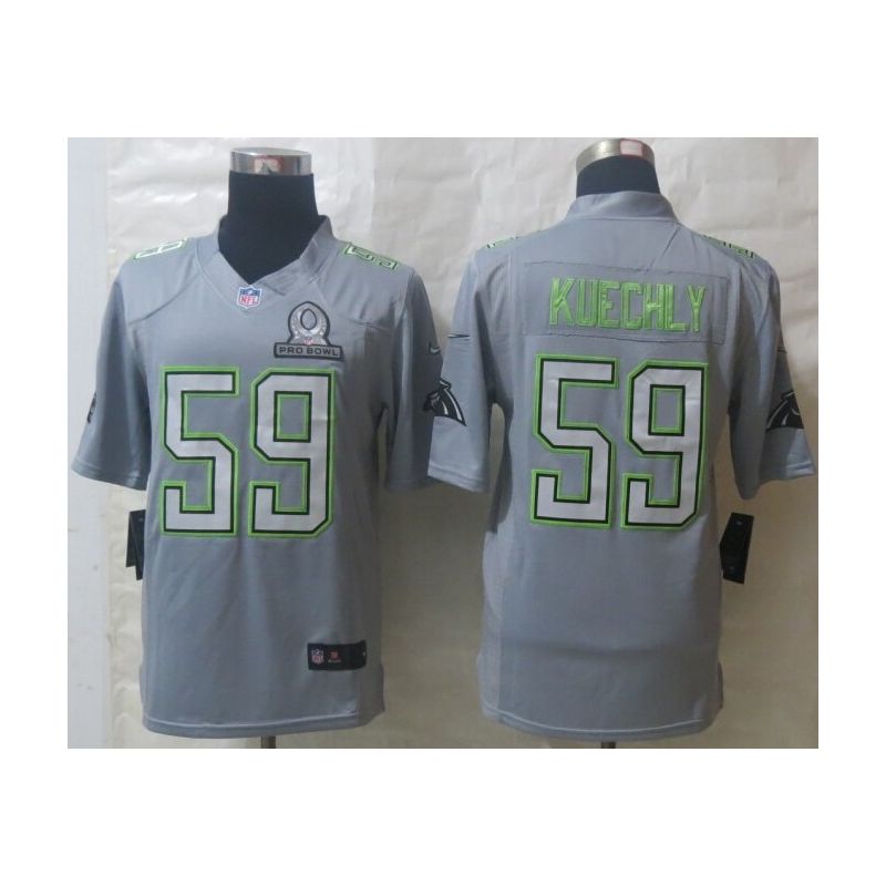 Cheap Luke Kuechly Panthers Jersey From China #59 Grey All-Star Game Cheap Luke Kuechly Panthers Jersey From China #59 Grey All-Star Game