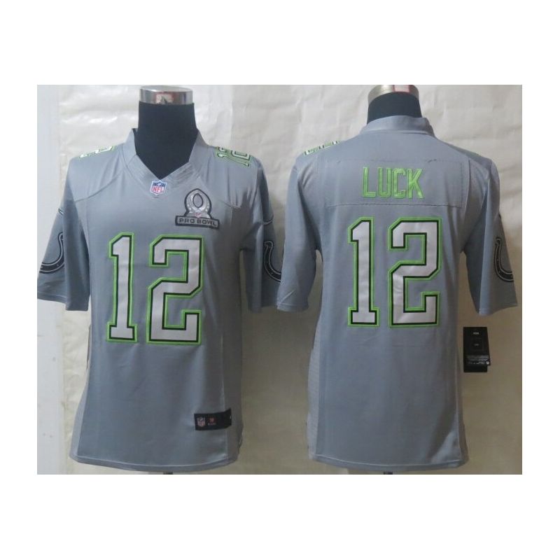 Cheap Andrew Luck Colts Jersey From China #12 Grey All-Star Game Cheap Andrew Luck Colts Jersey From China #12 Grey All-Star Game