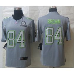 Cheap Antonio Brown Steelers Jersey From China #84 Grey All-Star Game