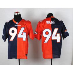 Cheap DeMarcus Ware Broncos Jersey From China #94 Blue-Orange Split
