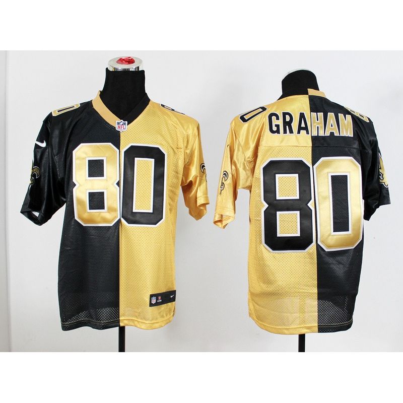 Cheap Jimmy Graham Saints Jersey From China #80 Black-Gold Split Cheap Jimmy Graham Saints Jersey From China #80 Black-Gold Split