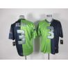 Cheap Russell Wilson Seahawks Jersey From China #3 Green-Blue Split