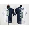 Cheap Russell Wilson Seahawks Jersey From China #3 White-Blue Split