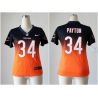 Cheap Walter Payton Bears Woman Jersey From China #34 Navy-Orange Drift Fashion
