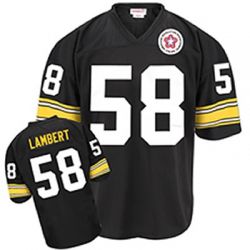 Cheap Jack Lambert Steelers Jersey #58 Black Throwback From China