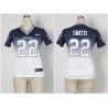Cheap Emmitt Smith Cowboys Woman Jersey From China #22 Blue-White Drift Fashion