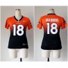 Cheap Peyton Manning Broncos Woman Jersey From China #18 Orange-Blue Drift Fashion