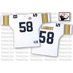 Cheap Jack Lambert Steelers Jersey #58 White Throwback From China