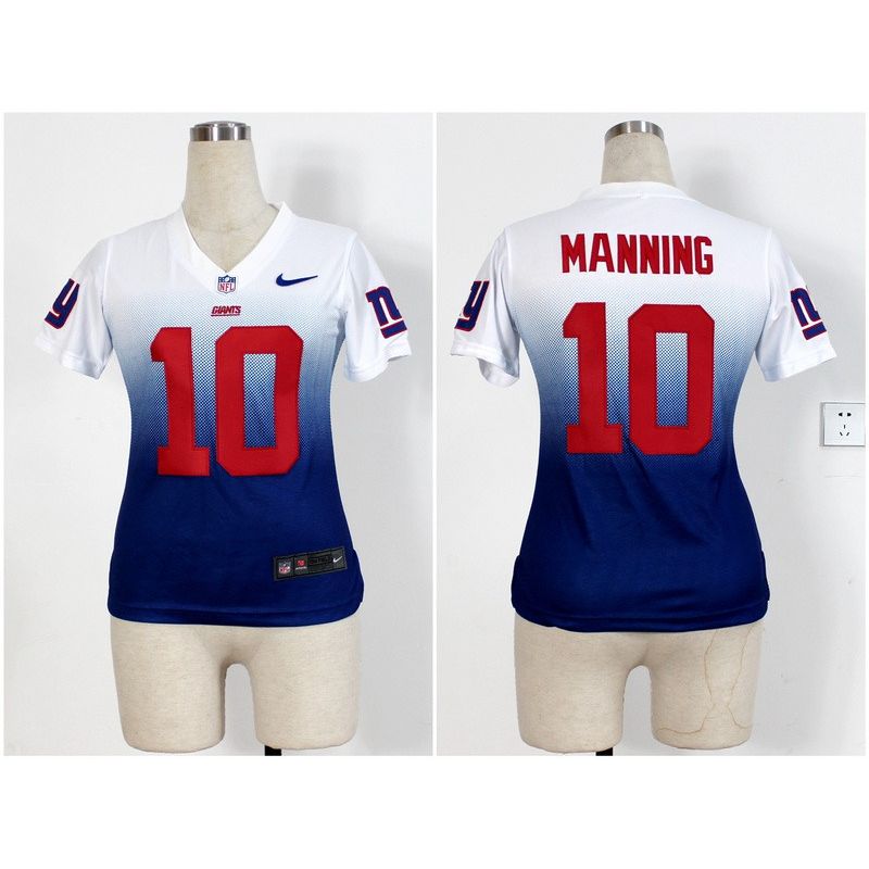 Cheap Eli Manning Giants Woman Jersey From China #10 White-Blue Drift Fashion Cheap Eli Manning Giants Woman Jersey From China #10 White-Blue Drift Fashion