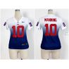Cheap Eli Manning Giants Woman Jersey From China #10 White-Blue Drift Fashion