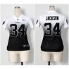 Cheap Bo Jackson Raiders Woman Jersey From China #34 White-Black Drift Fashion