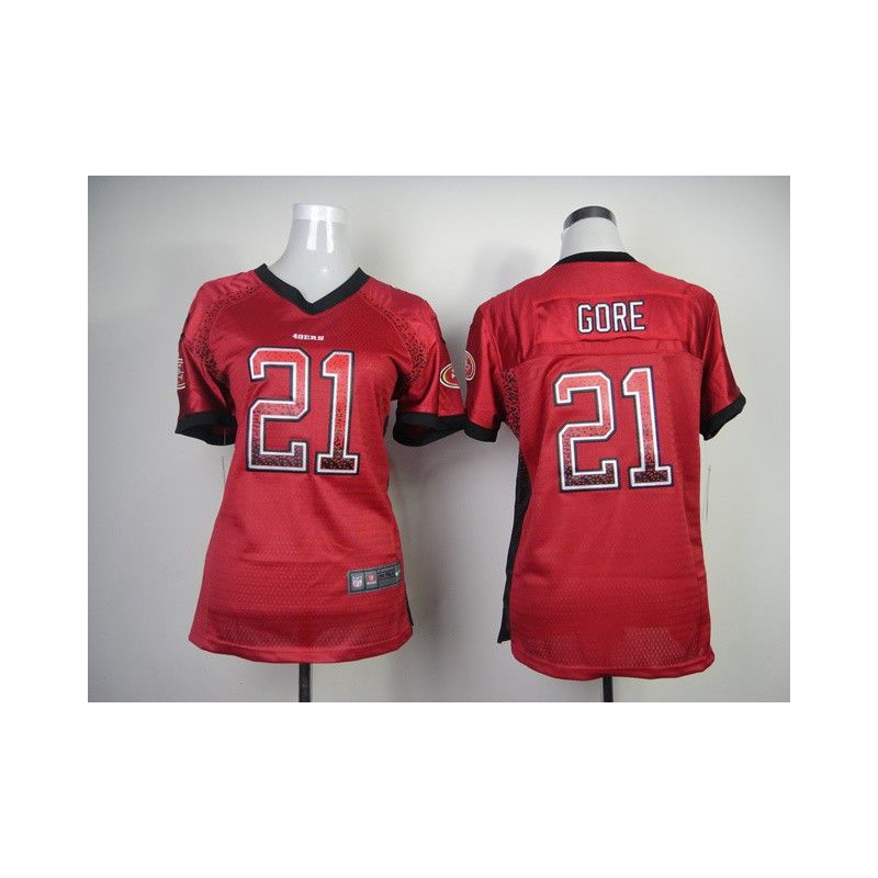 Cheap Frank Gore 49ers Woman Jersey From China #21 Red Drift Fashion Cheap Frank Gore 49ers Woman Jersey From China #21 Red Drift Fashion