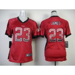 Cheap LaMichael James 49ers Woman Jersey From China #23 Red Drift Fashion
