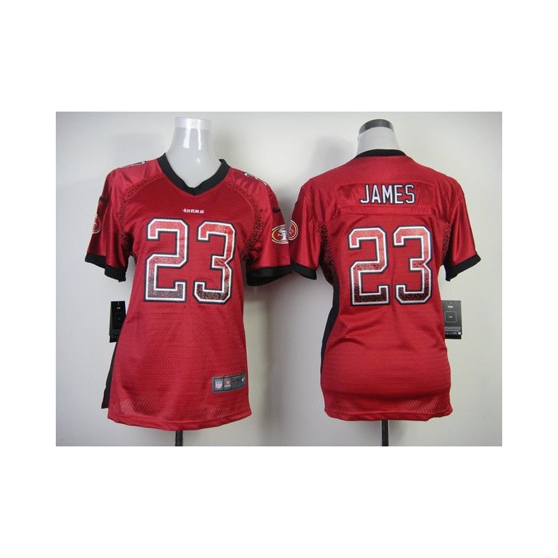 Cheap LaMichael James 49ers Woman Jersey From China #23 Red Drift Fashion Cheap LaMichael James 49ers Woman Jersey From China #23 Red Drift Fashion