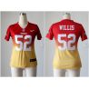 Cheap Patrick Willis 49ers Woman Jersey From China #52 Red-Yellow Drift Fashion