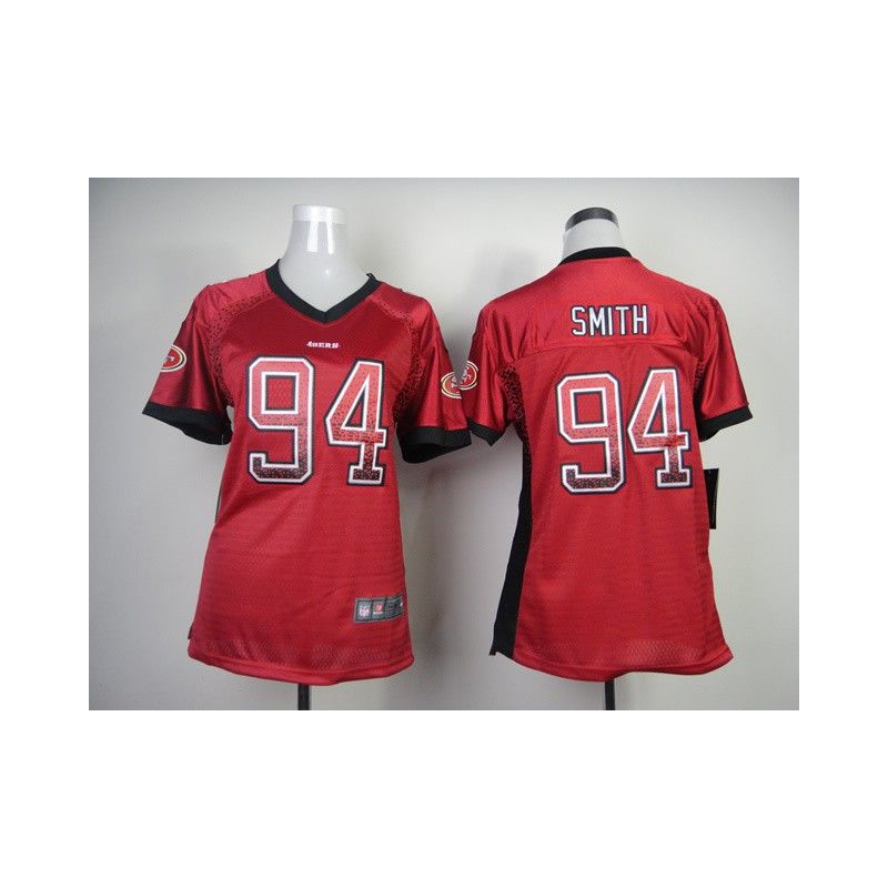 Cheap Justin Smith 49ers Woman Jersey From China #94 Red Drift Fashion Cheap Justin Smith 49ers Woman Jersey From China #94 Red Drift Fashion