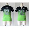 Cheap 12th Fan Seahawks Woman Jersey From China #12 Blue-Green Drift Fashion