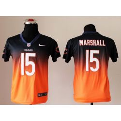 Cheap Brandon Marshall Bears Youth Jersey #15 Navy-Orange Drift Fashion