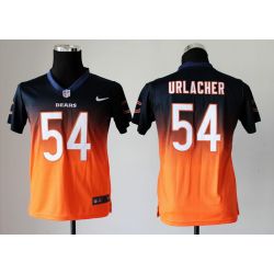Cheap Brian Urlacher Bears Youth Jersey #54 Navy-Orange Drift Fashion