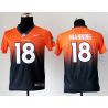 Cheap Peyton Manning Broncos Youth Jersey #18 Orange-Blue Drift Fashion