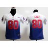 Cheap Victor Cruz Giants Youth Jersey #80 White-Blue Drift Fashion