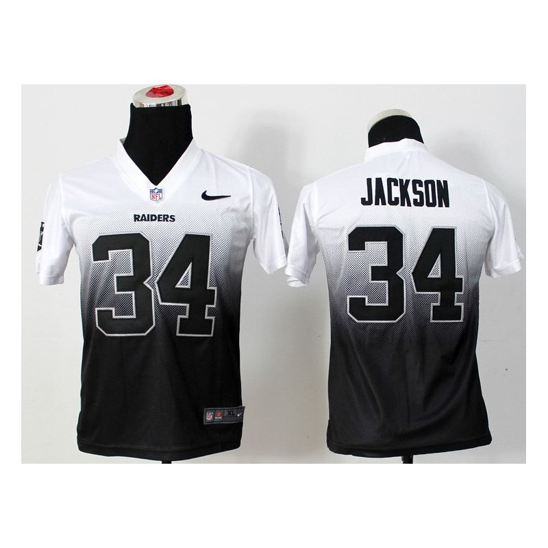 Cheap Bo Jackson Raiders Youth Jersey #34 White-Black Drift Fashion Cheap Bo Jackson Raiders Youth Jersey #34 White-Black Drift Fashion