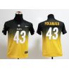 Cheap Troy Polamalu Steelers Youth Jersey #43 Black-Yellow Drift Fashion