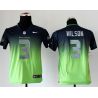 Cheap Russell Wilson Seahawks Youth Jersey #3 Blue-Green Drift Fashion