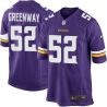 Cheap Chad Greenway Vikings Jersey From China #52 Purple 2014new Game