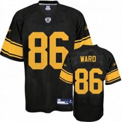 Cheap Hines Ward Steelers Jersey #86 Black Yellow Number From China