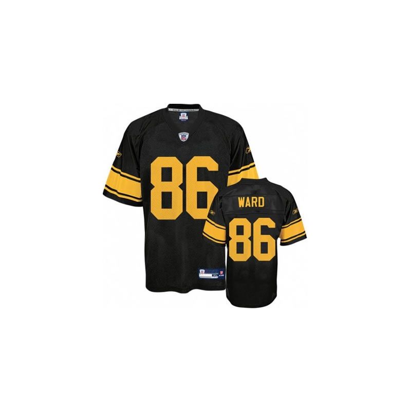 Cheap Hines Ward Steelers Jersey #86 Black Yellow Number From China