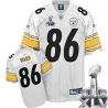 Cheap Hines Ward Steelers Jersey #86 White 2011 Super Bowl XLV From China
