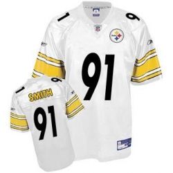 Cheap Aaron Smith Steelers Jersey #91 White From China