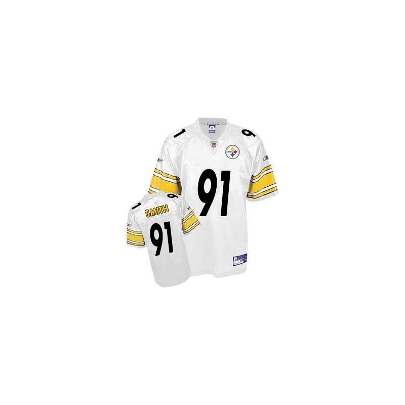 Cheap Aaron Smith Steelers Jersey #91 White From China